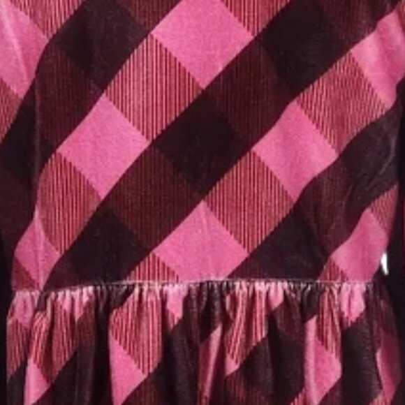 Maeve by Anthropologie Argyle Velvet Tie-Front Peplum Top – XS - Picture 9 of 12